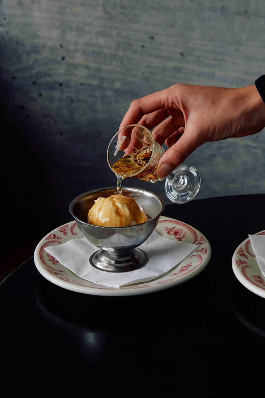 Affogato with Frangelico